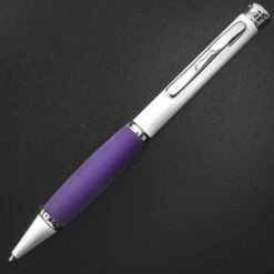 Executive Metal Ballpoint Pen, Pearl White & Purple
