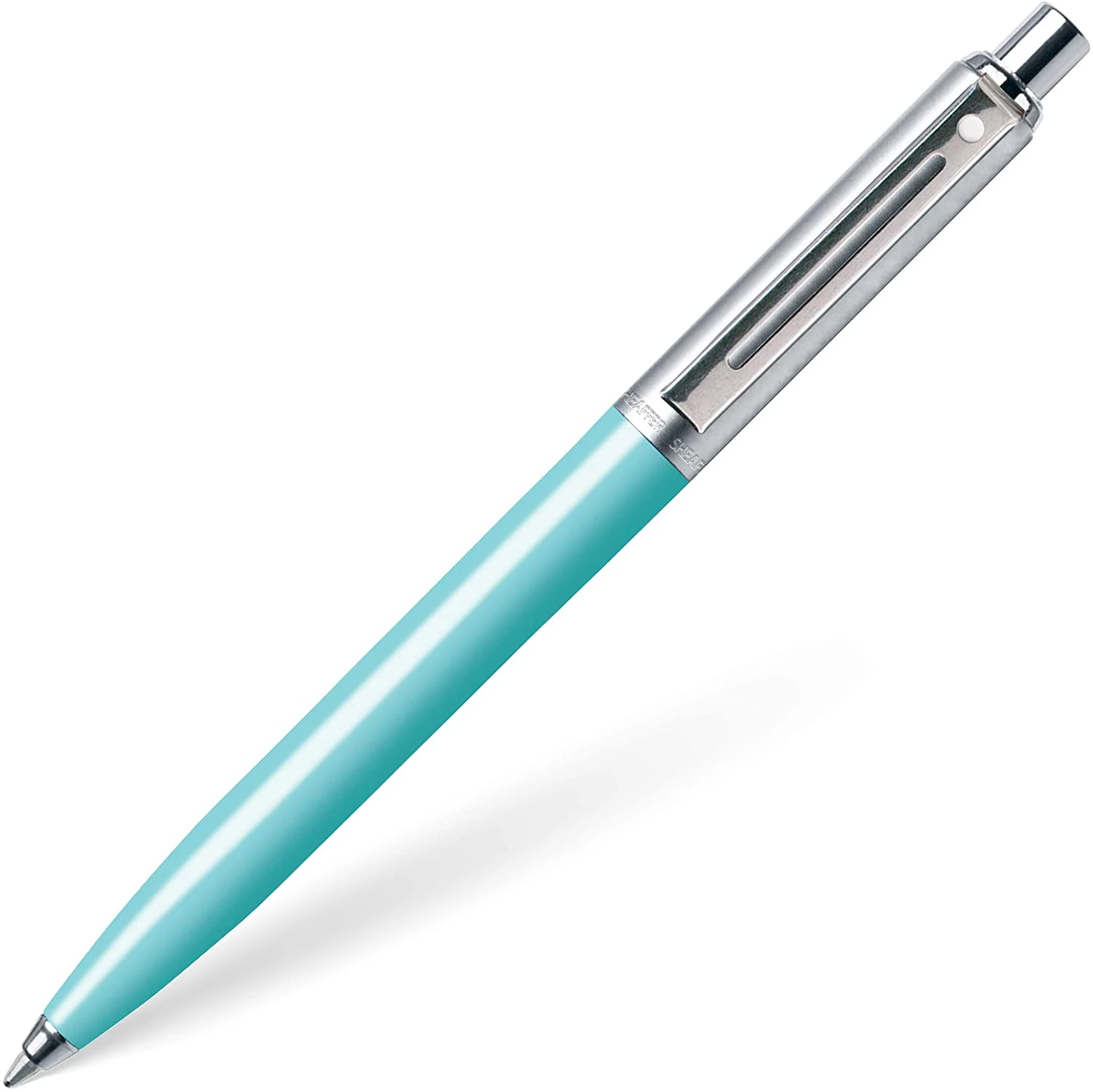 Sheaffer Sentinel Ballpoint Pen, Aqua & Chrome 1 Sheaffer Sentinel Ballpoint Pen, Aqua & Chrome
