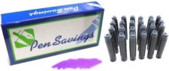 24 Standard International Short Fountain Pen Ink Cartridges, Royal Purple
