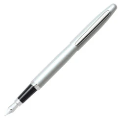 Sheaffer VFM Fountain Pen, Strobe Silver, Medium Nib