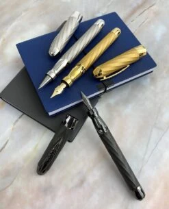 Pineider Matrix Jewelers Limited Edition Sterling Silver Rollerball Pen, Yellow Gold Plated -Office Supply Series Shop 5ecbe83a c971 574f 82ed e19998ef6eda