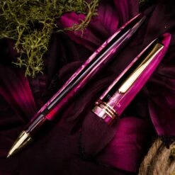 Tibaldi Bonania Zany Brown & Pink Rollerball Pen