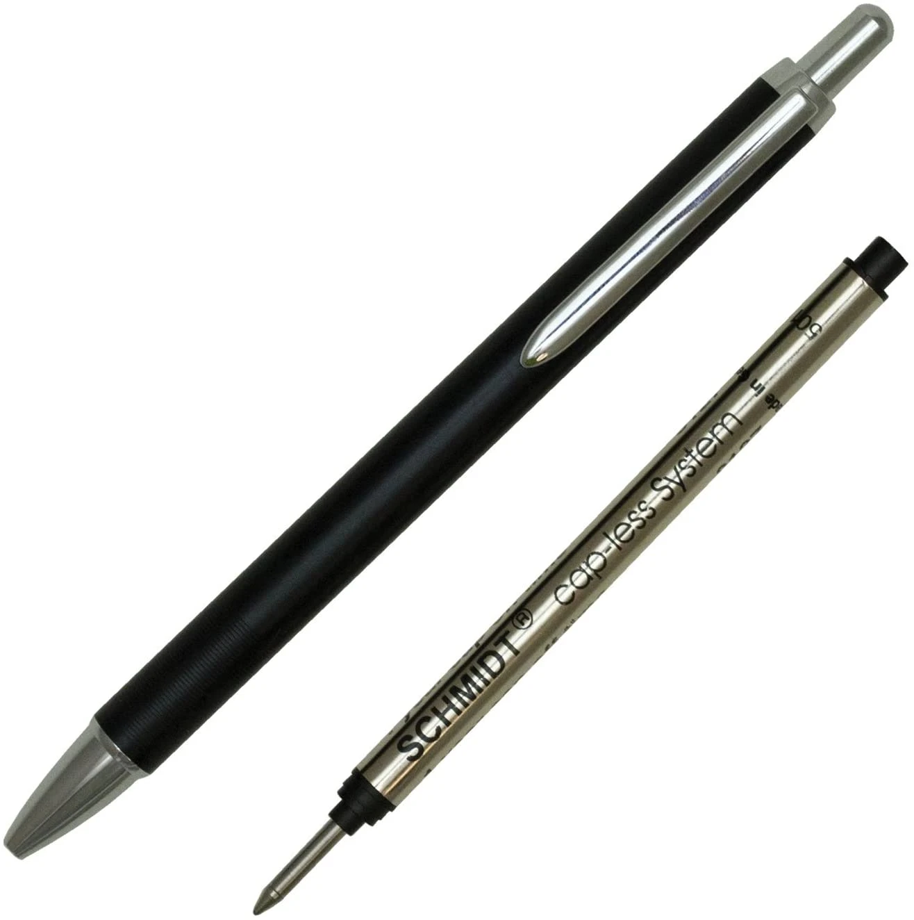 Schmidt Capless Rollerball Pen, Matte Black 1 Schmidt Capless Rollerball Pen, Matte Black