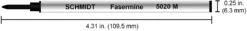 Schmidt Fiber Tip Marker Rollerball Pen Refills, 5020, Medium -Office Supply Series Shop 61 0izULk3L. AC SL1500