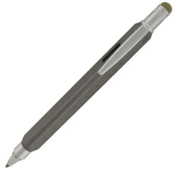 Monteverde Tool 60 Ballpoint Pen & Stylus, Platinum Grey