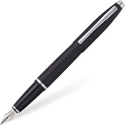 Cross® Cross Calais Fountain Pen, Black & Chrome, Medium, Free Refills