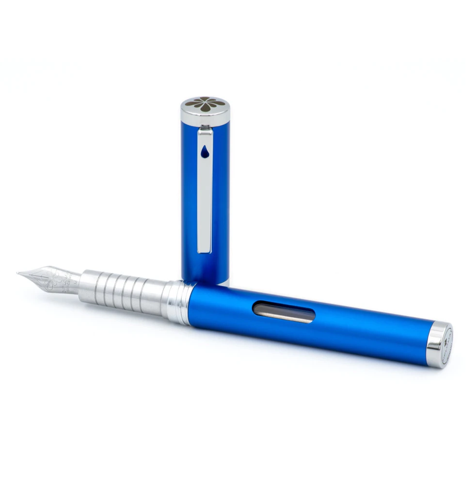 Diplomat Nexus Fountain Pen, Blue & Chrome 1 Diplomat Nexus Fountain Pen, Blue & Chrome