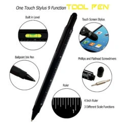 Monteverde 9 In 1 One Touch Tool Ballpoint Pen & Stylus, Black -Office Supply Series Shop 811xNPpM gL. SL1500 622744f0 53b9 40e1 a7bd 59e0841290f8