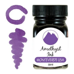 Monteverde 30ml Fountain Pen Ink Bottle, Gemstone, Amethyst