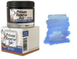 Private Reserve Pearlescent Fountain Pen Ink Bottle, 60ml, Blue Silver