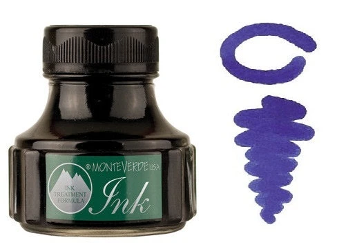 Monteverde 90ml Gemstone Fountain Pen Ink Bottle, Charoite 1 Monteverde 90ml Gemstone Fountain Pen Ink Bottle, Charoite