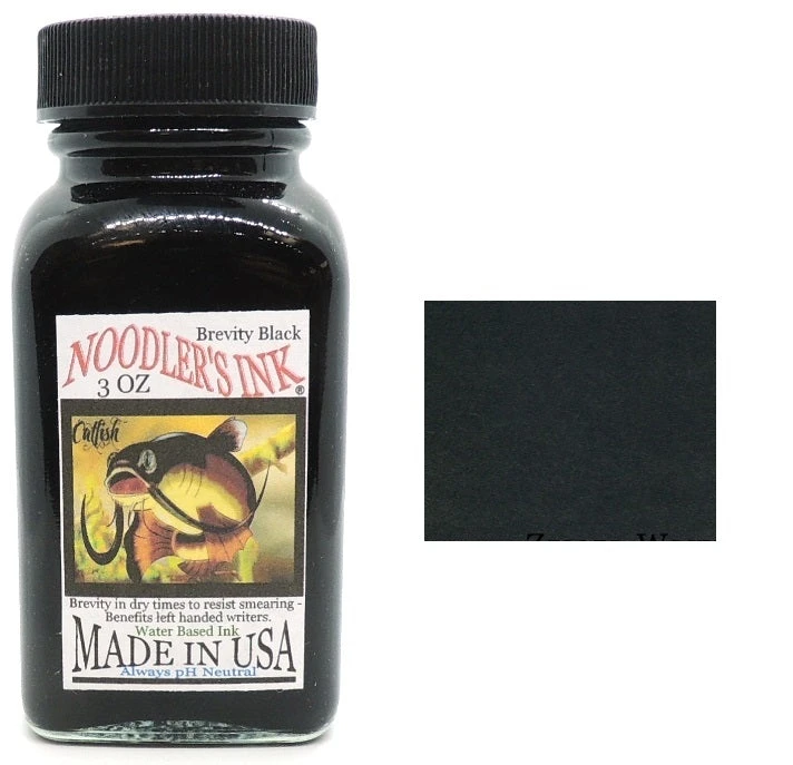 Noodlers Fountain Pen Ink Bottle - Brevity Black 1 Noodlers Fountain Pen Ink Bottle - Brevity Black
