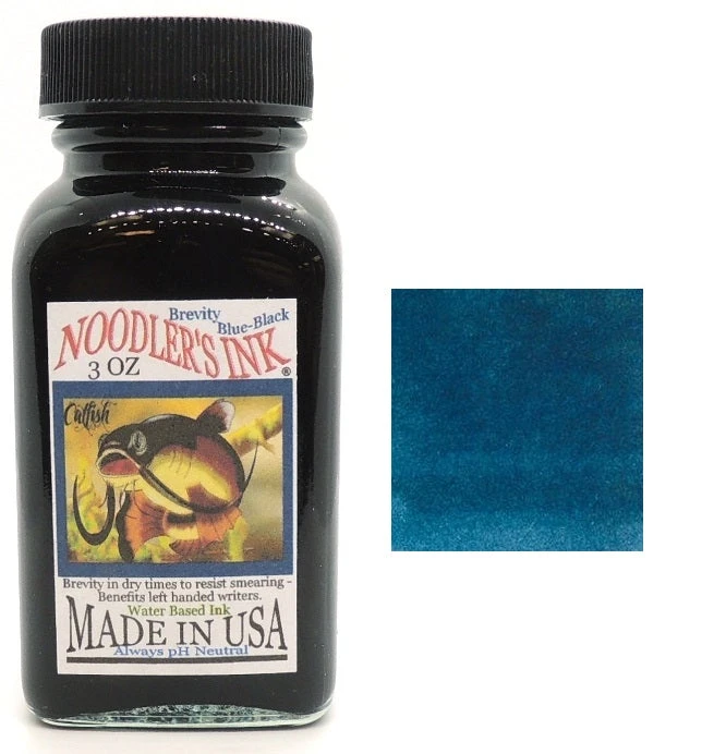 Noodlers Fountain Pen Ink Bottle - Brevity Blue Black 1 Noodlers Fountain Pen Ink Bottle - Brevity Blue Black