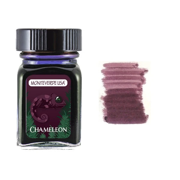 Monteverde 30ml Fountain Pen Ink Bottle, Jungle Collection, Chameleon 1 Monteverde 30ml Fountain Pen Ink Bottle, Jungle Collection, Chameleon