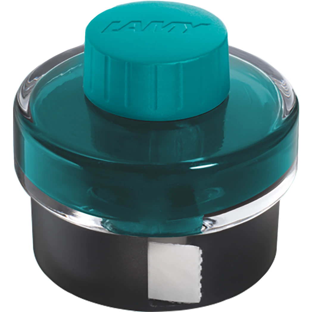 Lamy 50ml Fountain Pen Ink Bottle With Blotter Paper, Turmaline 1 Lamy 50ml Fountain Pen Ink Bottle With Blotter Paper, Turmaline
