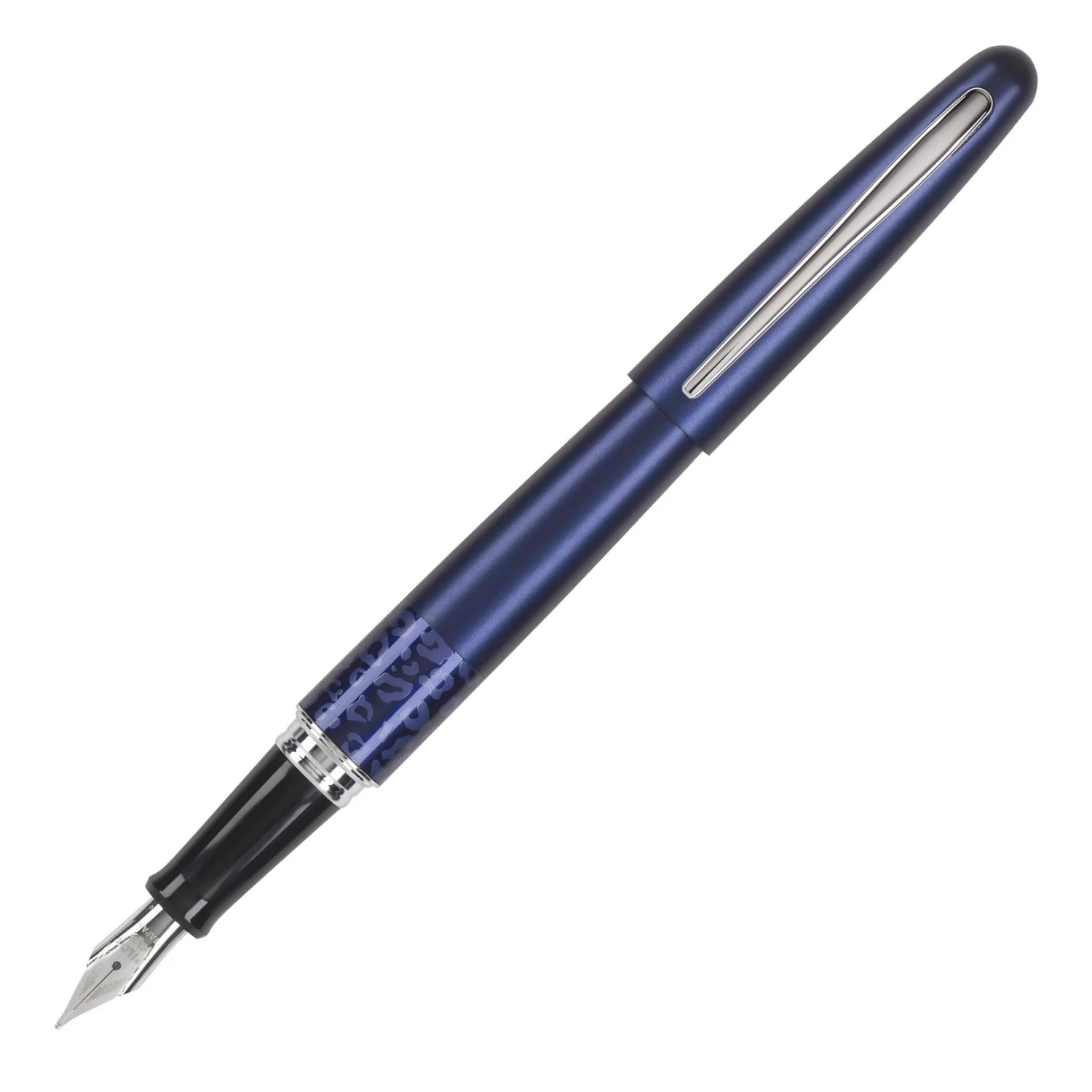 Pilot MR Animal Metropolitan Fountain Pen, Matte Blue Leopard 1 Pilot MR Animal Metropolitan Fountain Pen, Matte Blue Leopard