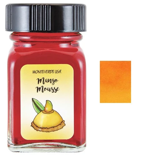 Monteverde 30ml Fountain Pen Ink Bottle, Sweet Life, Mango Mousse 1 Monteverde 30ml Fountain Pen Ink Bottle, Sweet Life, Mango Mousse