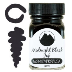 Monteverde 30ml Fountain Pen Ink Bottle, Midnight Black