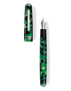 Tibaldi N60 Emerald Green Resin Fountain Pen, Palladium Trim, Medium Nib