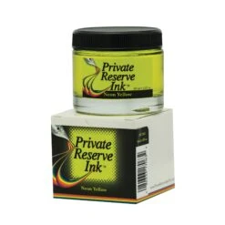 Private Reserve Fountain Pen Ink Bottle, 60ml, Neon Yellow