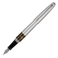 Pilot MR Animal Metropolitan Fountain Pen, Matte Silver Python