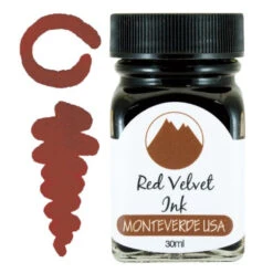 Monteverde 30ml Fountain Pen Ink Bottle, Red Velvet
