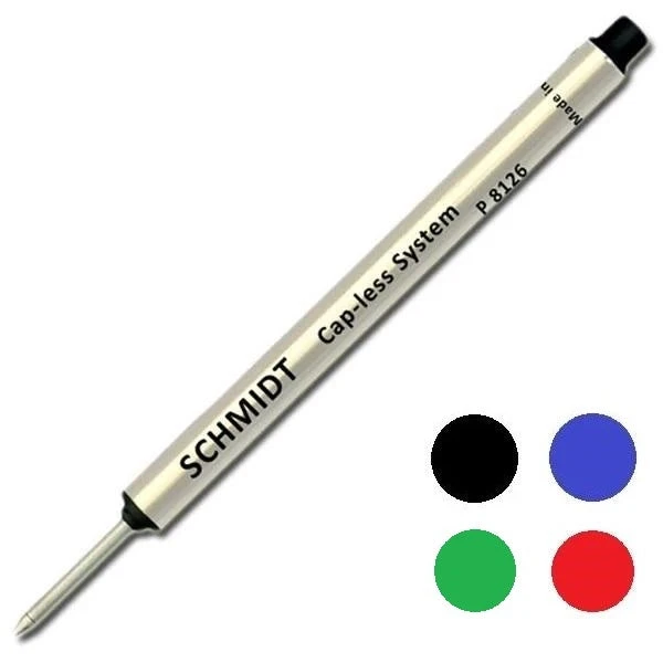 Schmidt Short Capless Rollerball Pen Refill, P8126, P8127, P8120 1 Schmidt Short Capless Rollerball Pen Refill, P8126, P8127, P8120