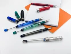 Pineider Avatar Twin Tank Touchdown Fountain Pen, Neptune Blue -Office Supply Series Shop ac2bfedb 908e 5857 954e 674621e4c356