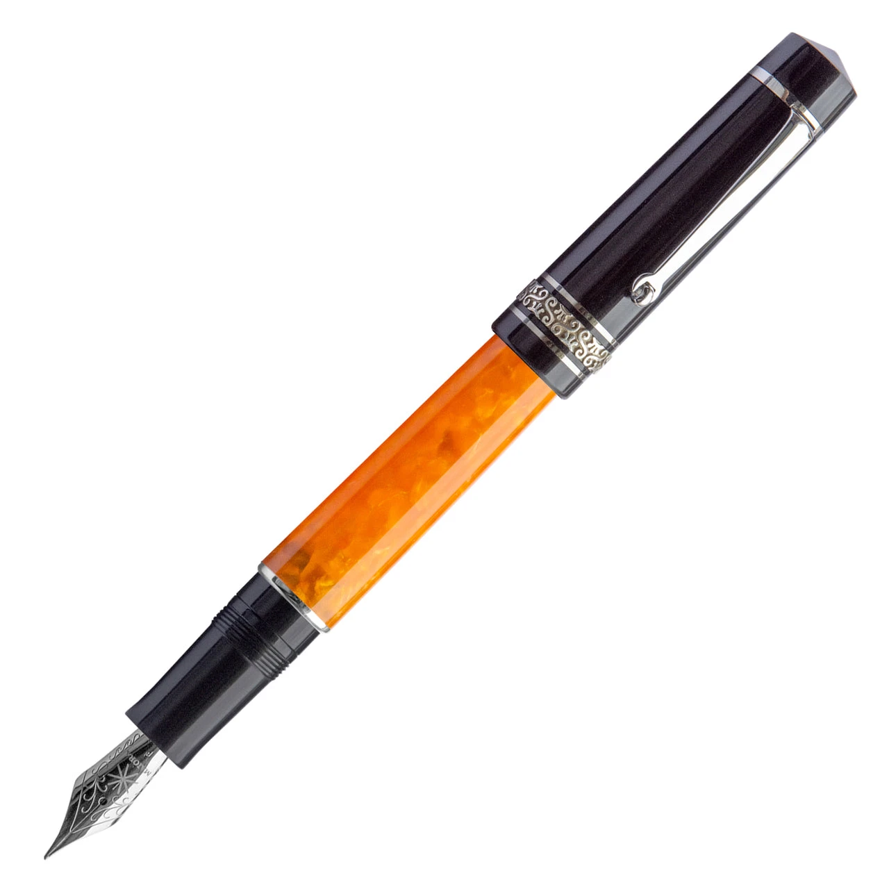Maiora Mytho Origine Fountain Pen, Orange & Black 1 Maiora Mytho Origine Fountain Pen, Orange & Black