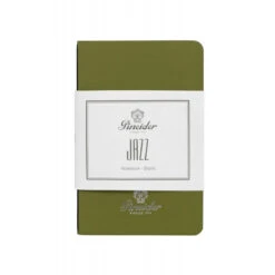 Pineider Notes Jazz Notebook, 80 Pages, 80 Gr Blank White Paper, Green