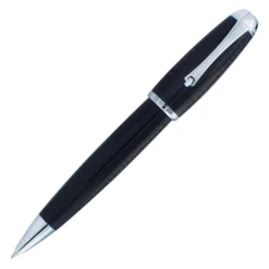 Monteverde Super Mega Carbon Fiber Ballpoint Pen, Chrome Trim