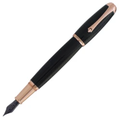 Monteverde Super Mega Carbon Fiber Fountain Pen, Rose Gold Trim