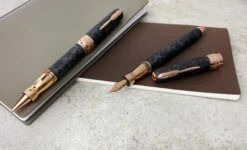 Pineider Limited Edition Forged Carbon Fountain Pen, Rose Gold Trim -Office Supply Series Shop carb2 44d370ef c976 4b10 b919 298c4efe78fb
