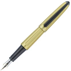 Diplomat Aero Champagne Fountain Pen, Stainless Steel Nib