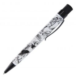 Retro 51 Okkto Rocketeer First Flight Tornado Rollerball Pen, Black & White
