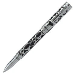 Conklin Endura Deco Crest Rollerball Pen, Black & Chrome