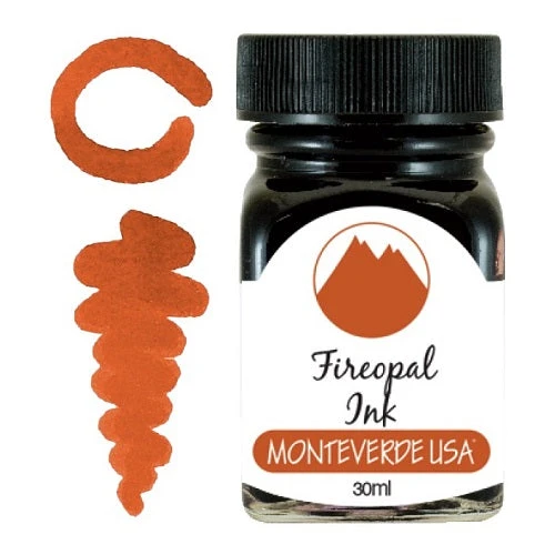 Monteverde 30ml Fountain Pen Ink Bottle, Gemstone, Fireopal 1 Monteverde 30ml Fountain Pen Ink Bottle, Gemstone, Fireopal