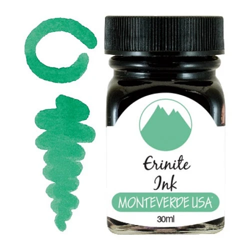 Monteverde 30ml Fountain Pen Ink Bottle, Gemstone, Erinite 1 Monteverde 30ml Fountain Pen Ink Bottle, Gemstone, Erinite