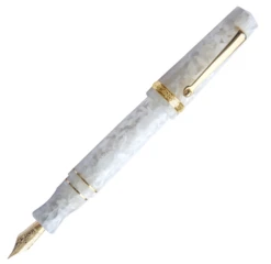 Maiora Aventus Perla Fountain Pen, Pearl White & Gold