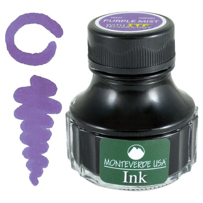 Monteverde 90ml Fountain Pen Ink Bottle, Purple Mist 1 Monteverde 90ml Fountain Pen Ink Bottle, Purple Mist