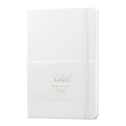 Nebula Premium Notepad, 90g White Paper, Snow White -Office Supply Series Shop whiteruled