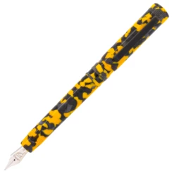 Tibaldi Perfecta LP Vinyl Yellow Fountain Pen, Medium Nib