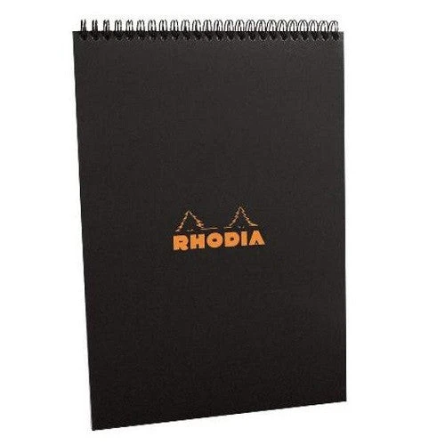Rhodia Classic Notepads Top Wirebound 8 ¼ X 11 ¾ Graph Black 80 Sheets 1 Rhodia Classic Notepads Top Wirebound 8 ¼ X 11 ¾ Graph Black 80 Sheets
