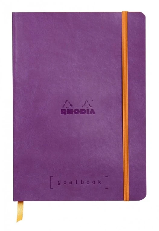 Rhodia Goalbook Journal, Dot Grid Paper, A5 Size, Purple 1 Rhodia Goalbook Journal, Dot Grid Paper, A5 Size, Purple
