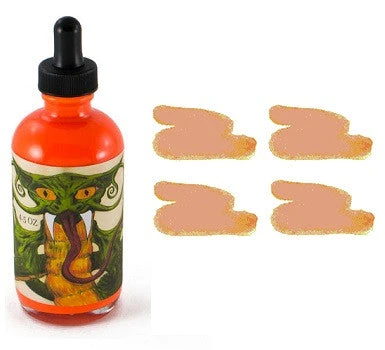 Noodlers Fountain Pen Ink Bottle - 4.5 Oz Dragon Series Orange Highlighter