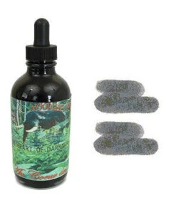 Noodlers Fountain Pen Ink Bottle - 4.5 Oz Hearts Of Darkness W/ Free Pen